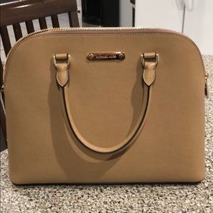 Michael Kors Cindy Large Dome Leather Satchel